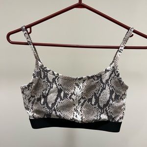 TNA snake print bra